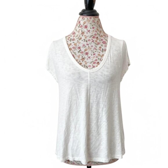 American Eagle oversized white tshirt size medium  W1 - Picture 1 of 2